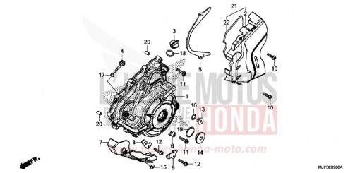 LEFT CRANKCASE COVER CRF1000DH de 2017